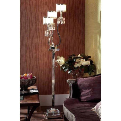 Торшер L'Arte Luce Luxury Lombard L00541 с подвесками из хрусталя