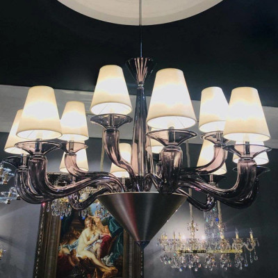 Подвесная люстра L'Arte Luce Luxury Sepia L57912.28 с элементами из хрусталя