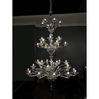 Подвесная люстра L'Arte Luce Luxury Emerzio L58200.28 с элементами из хрусталя