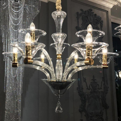 Подвесная люстра L'Arte Luce Luxury Emerzio L58210.28 с элементами из хрусталя