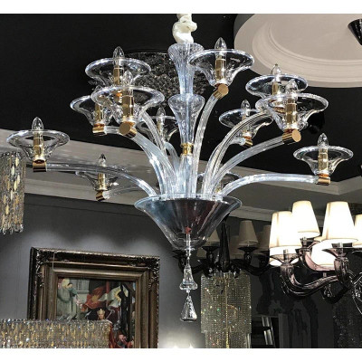 Подвесная люстра L'Arte Luce Luxury Emerzio L58216.28 с элементами из хрусталя